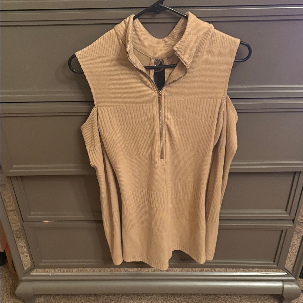 Unlisted Tan Sleeveless Tunic Top
